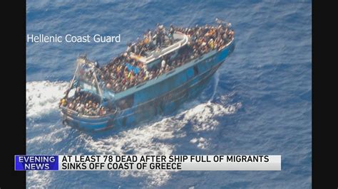 At least 79 dead after overcrowded migrant vessel sinks off Greece; hundreds may be missing